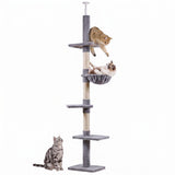 8.5ft Cat Climbing Tree 5-Tier
