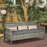 3-Seater Wicker Sofa