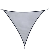 Voile d'ombrage de soleil canopée triangle 10' Abri de pelouse patio extérieur avec protection UV et sac de transport