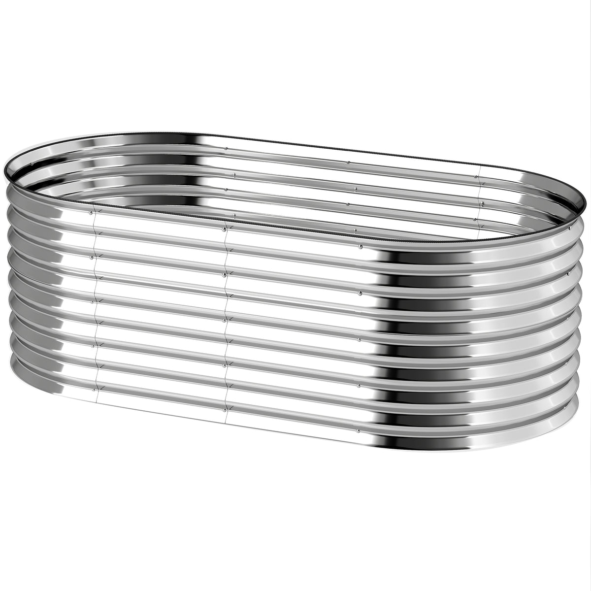5 x 2.5 x 2 ft Galvanized Raised Garden Bed