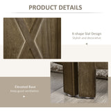 Paravent mural 4 panneaux style fermette avec conception repliable cadre en bois 5,6 pi