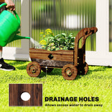 Wagon Flower Planter Cart with Wheels