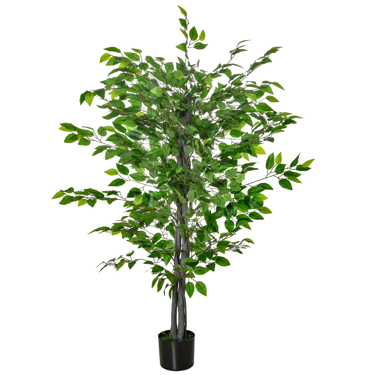 4.5ft Ficus Artificial Plant with Realistic Leaves