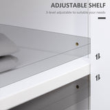 Sideboard, Modern Kitchen Storage Cabinet with Drawers and Adjustable Shelf