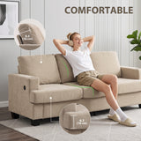 3 Seater Sofa with USB Ports & Cup Holders