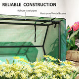 Raised Garden Bed Planter with PE Greenhouse Cover