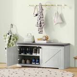 Shoe Storage Bench with Padded Seat, Entryway Bench Holds up to 352 lb, Shoe Organizer, 8 Pairs
