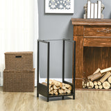 Range-bûches, support de stockage de bois d'intérieur et d'extérieur
