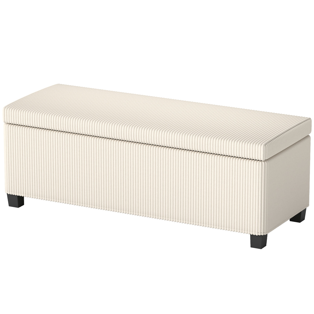 44 Inches Ottoman with Storage, Corduroy End of Bed Bench for Living Room