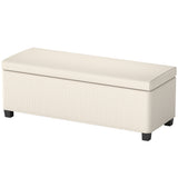 44 Inches Ottoman with Storage, Corduroy End of Bed Bench for Living Room
