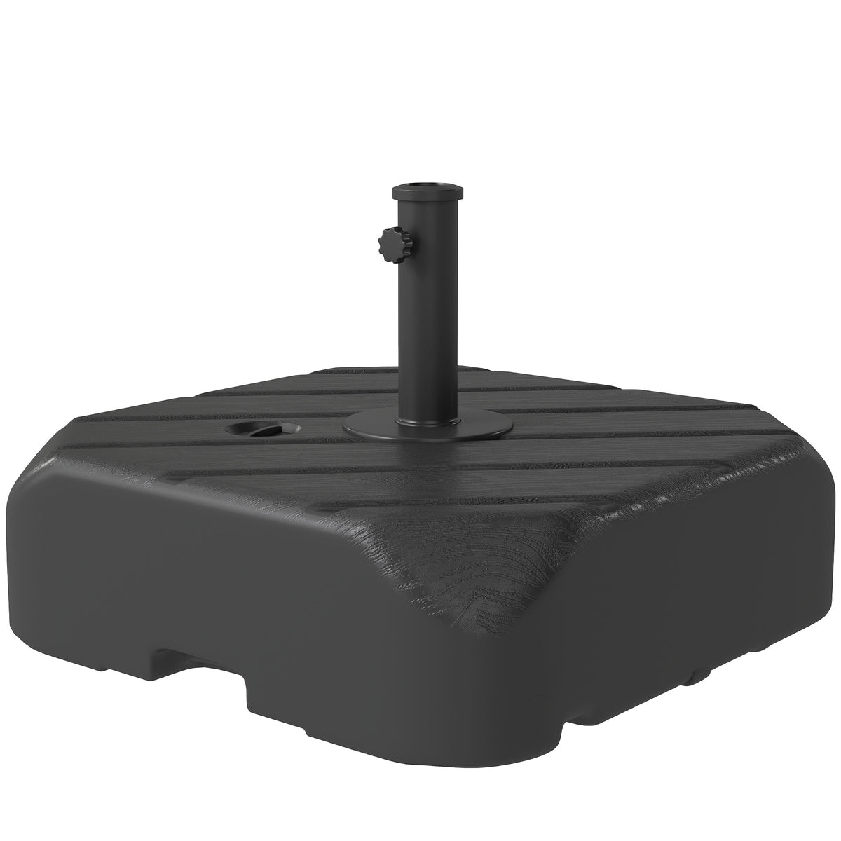 Patio Umbrella Base with Wheels, 158 lb Sand/99 lb Water Filled Outdoor Patio Umbrella Stand