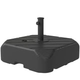 Patio Umbrella Base with Wheels, 158 lb Sand/99 lb Water Filled Outdoor Patio Umbrella Stand