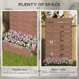 Raised Garden Bed with Trellis