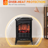 Electric Fireplace Stove, Adjustable brightness