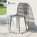 Outdoor Dining Chairs Set of 4