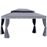 Gazébo patio 13' x 10', structure aluminium robuste