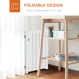 3-Panel Foldable Dog Gate with Feet for Medium Dogs and Below