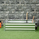 Galvanized Raised Garden Bed, 4' x 3' x 1' Outdoor Metal Planter Box