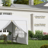 10'x10' Outdoor Pop Up Party Tent Wedding Gazebo Canopy with Carrying Bag (