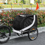 Dog Bike Trailer, Pet Cart Bicycle, Flag for Small Medium Dogs