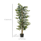 5FT Artificial Ficus Tree