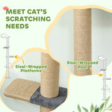 Cat Wall Shelves, Cat Wall Furniture with 4 Platforms