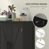 Bathroom Floor Cabinet, Farmhouse Bathroom Storage Cabinet with Adjustable Shelf