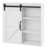Bathroom Medicine Cabinet, Wall Cabinet with Sliding Door and Adjustable Shelf, 22.8