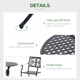 Table à manger ronde pour patio 33 pouces avec trou pour parasol
