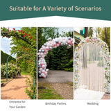 7.5ft Garden Metal Arch Outdoor Walkway Arbor for Decorative Climbing Vine Plants Party Wedding Ceremony Decoration Accessories
