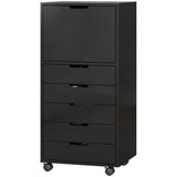 File Cabinet on Wheels Mobile Printer Stand with