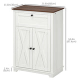 Farmhouse Sideboard Storage Cabinet with Doors and Drawer for Kitchen