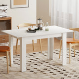 Modern Extendable Dining Table, 55.1 x 31.5 in, for 6-8 People