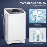 Compact Washer, Full Automatic Washer with 8 Programs and 6 Water Levels