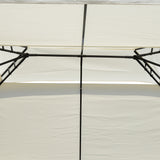 Gazébo acier 10x13pi abri soleil patio extérieur fête événement auvent toit ventilé