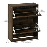 Meuble de rangement pour chaussures – Organiseur de 12 paires de chaussures avec 2 tiroirs basculants et étagères réglables