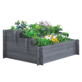 3-Tier Wood Raised Garden Bed