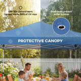 Pop Up Canopy Waterproof Canopy Tent with Carrying Bag for Parties Garden BBQs 9.8' x 9.8'