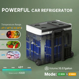 12 Volt Car Fridge Refrigerator, 42 Quart Portable Electric Cooler, 12V/24V DC & 100-240V AC, -4℉-68℉