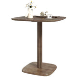 Dining Table for 4 People - Modern Kitchen Table with Wood-Effect Top, 27.6