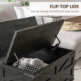 Farmhouse Coffee Table, Hidden Storage Compartment