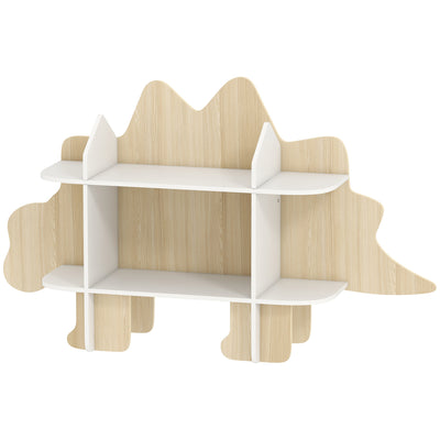 Dinosaur Themed Kids Bookshelf, 2 Tier Kids Bookcase