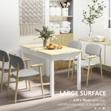 Kitchen Table, Dining Table for 4 to 6 People, 46.9