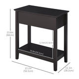 End Side Table in Flip Top Design with Cabinet and Bottom Shelf, Storage Furniture Decoration for Bedroom Living Room Office
