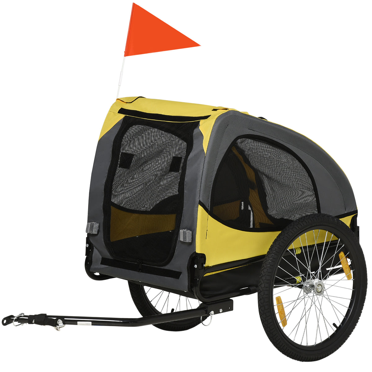 Dog Bike Trailer with Hitch Coupler, Quick Release Wheels