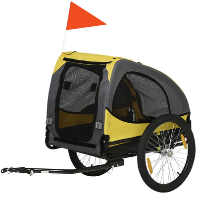 Dog Bike Trailer with Hitch Coupler, Quick Release Wheels