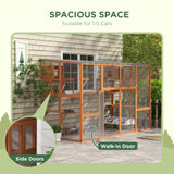 Large Outdoor Catio with 2 Condos
