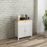 Sideboard Cabinet, Buffet Table with Drawer, Double Door Cupboard and Adjustable Shelf for Living Room