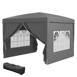 10'x10' Outdoor Pop Up Party Tent Wedding Gazebo Canopy with Carrying Bag (