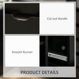 Classeur latéral, classeur à 5 tiroirs avec porte et étagère réglable, armoire de rangement de bureau mobile sur roulettes, support d'imprimante pour bureau à domicile